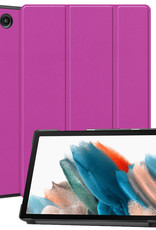 BASEY. Hoesje Geschikt voor Samsung Galaxy Tab A8 Hoes Case Tablet Hoesje Tri-fold - Hoes Geschikt voor Samsung Tab A8 Hoesje Hard Cover Bookcase Hoes - Paars
