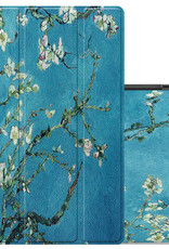 NoXx Hoesje Geschikt voor Samsung Galaxy Tab A8 Hoesje Case Hard Cover Hoes Book Case - Bloesem