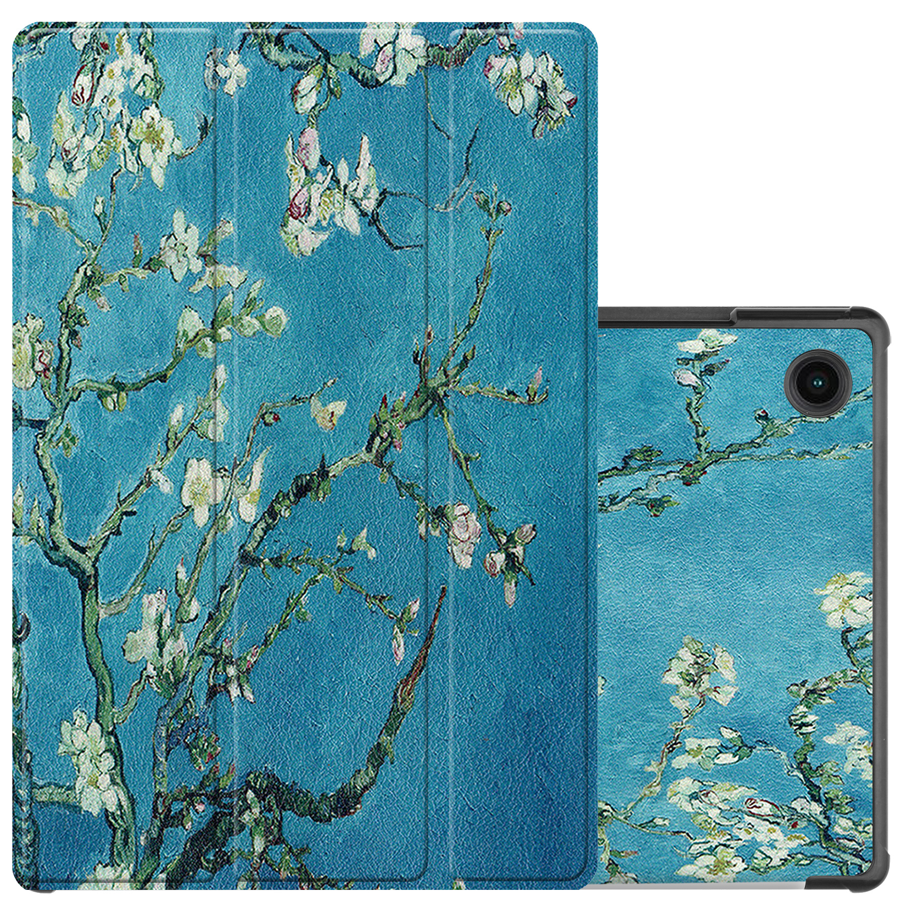 NoXx Hoesje Geschikt voor Samsung Galaxy Tab A8 Hoesje Case Hard Cover Hoes Book Case - Bloesem