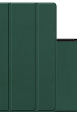 NoXx Hoesje Geschikt voor Samsung Galaxy Tab A8 Hoesje Case Hard Cover Hoes Book Case - Donkergroen