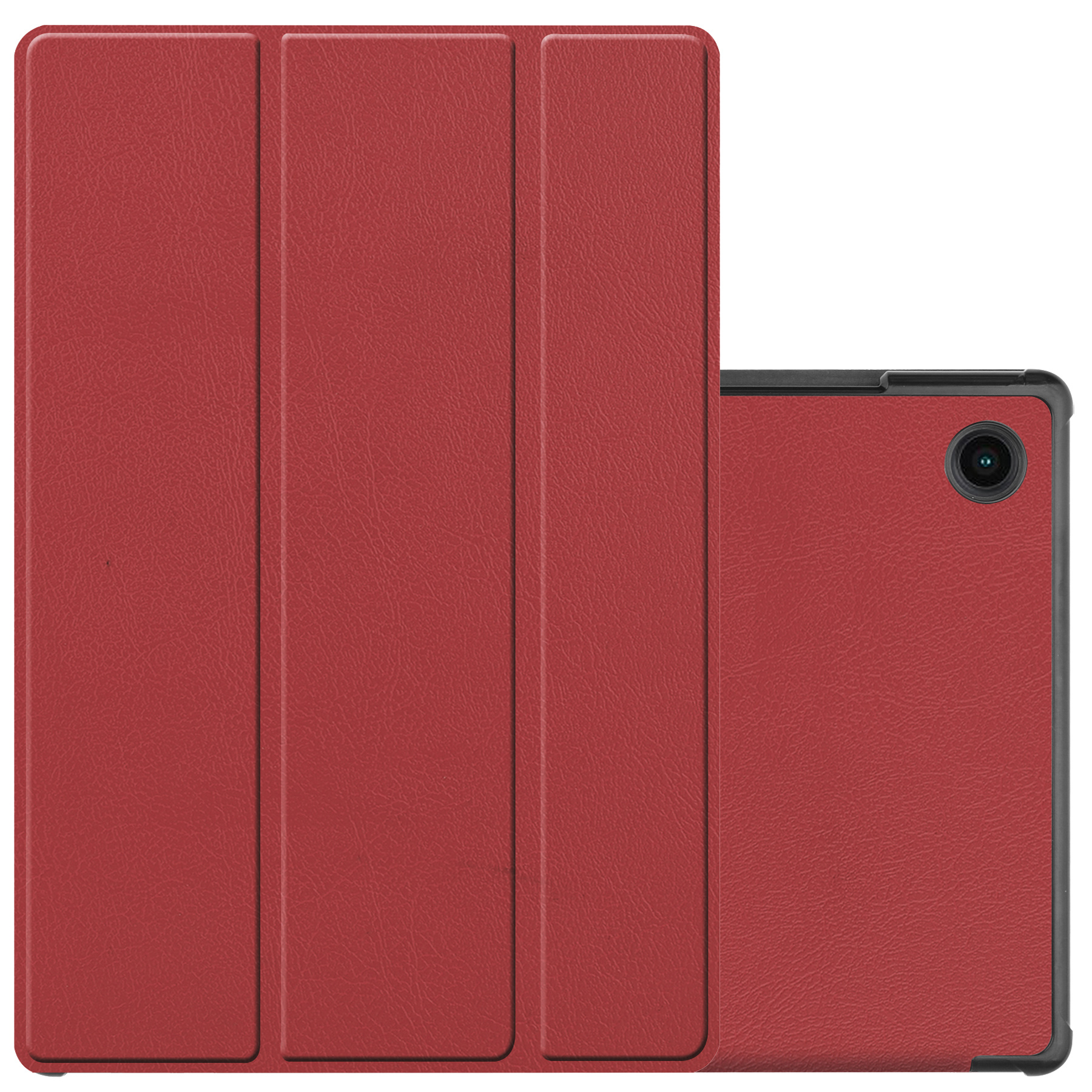 NoXx Hoesje Geschikt voor Samsung Galaxy Tab A8 Hoesje Case Hard Cover Hoes Book Case - Donkerrood