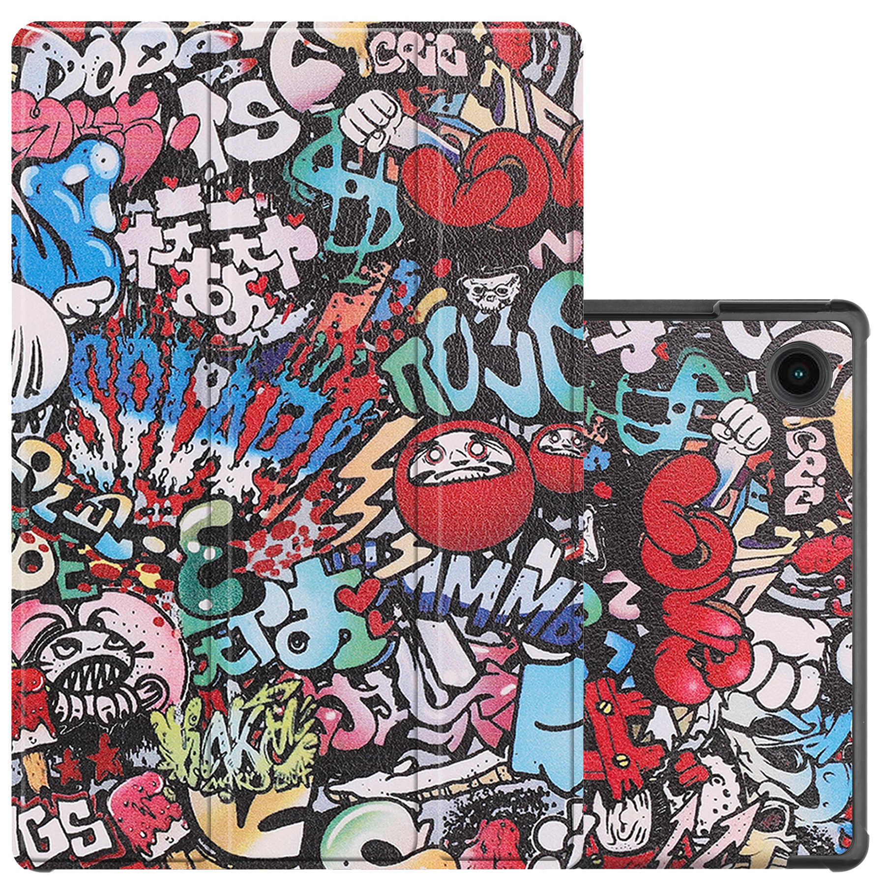 NoXx Hoesje Geschikt voor Samsung Galaxy Tab A8 Hoesje Case Hard Cover Hoes Book Case - Graffity