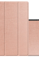NoXx Hoesje Geschikt voor Samsung Galaxy Tab A8 Hoesje Case Hard Cover Hoes Book Case - Rosé goud