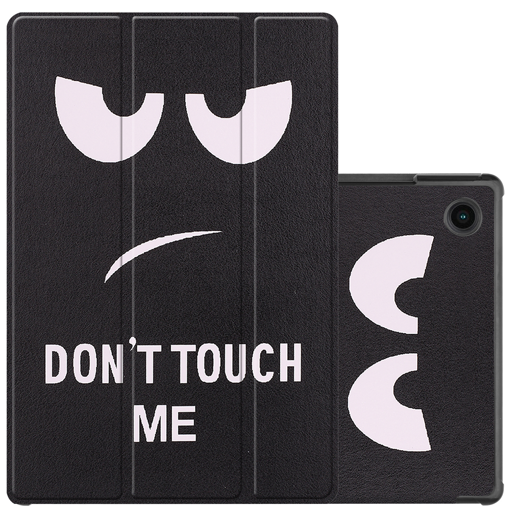 NoXx Hoesje Geschikt voor Samsung Galaxy Tab A8 Hoesje Case Hard Cover Hoes Book Case - Don't Touch Me