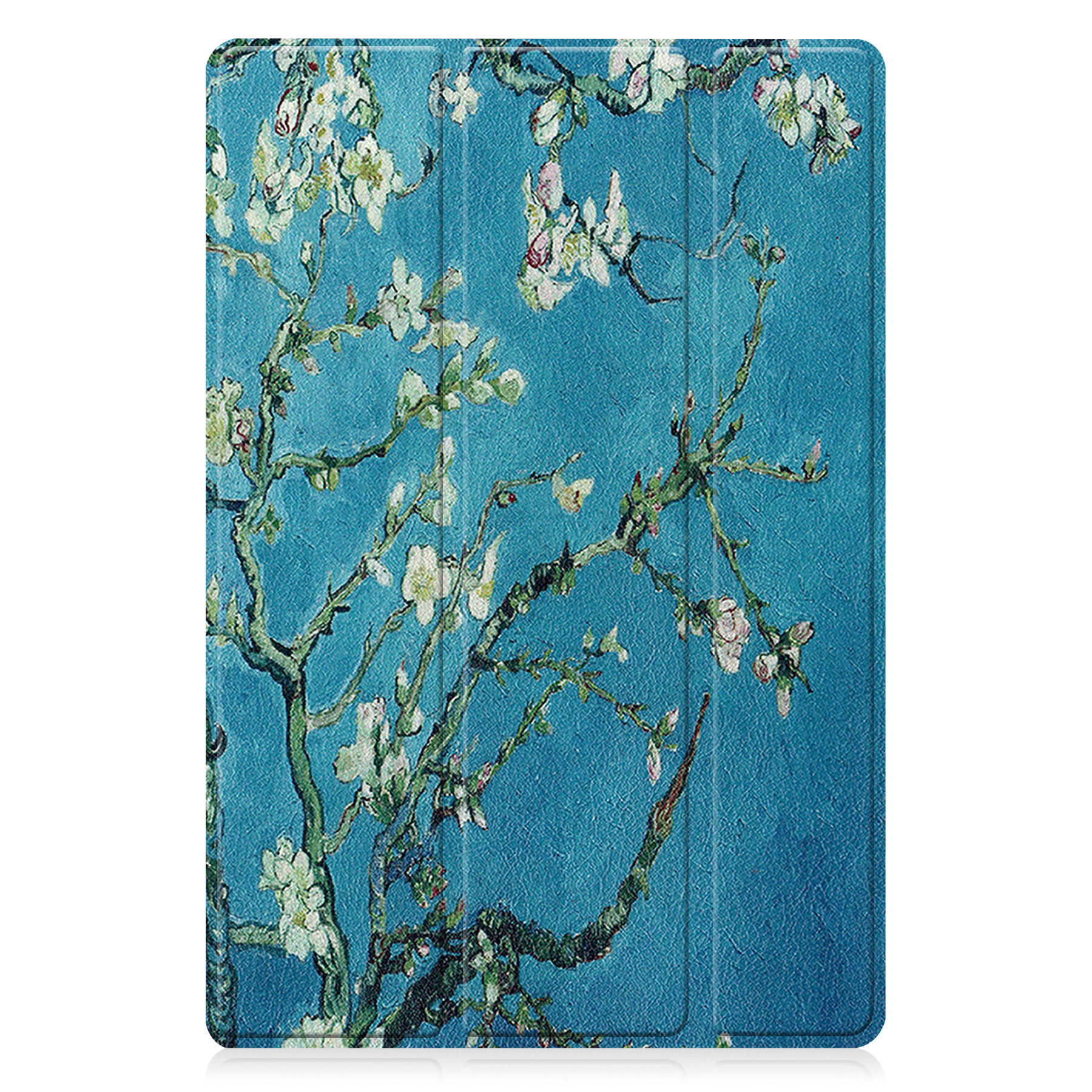 Nomfy Hoes Geschikt voor Samsung Galaxy Tab A8 Hoes Tri-fold Tablet Hoesje Case - Hoesje Geschikt voor Samsung Tab A8 Hoesje Hardcover Bookcase - Bloesem