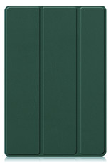 Nomfy Hoes Geschikt voor Samsung Galaxy Tab A8 Hoes Tri-fold Tablet Hoesje Case - Hoesje Geschikt voor Samsung Tab A8 Hoesje Hardcover Bookcase - Donkergroen