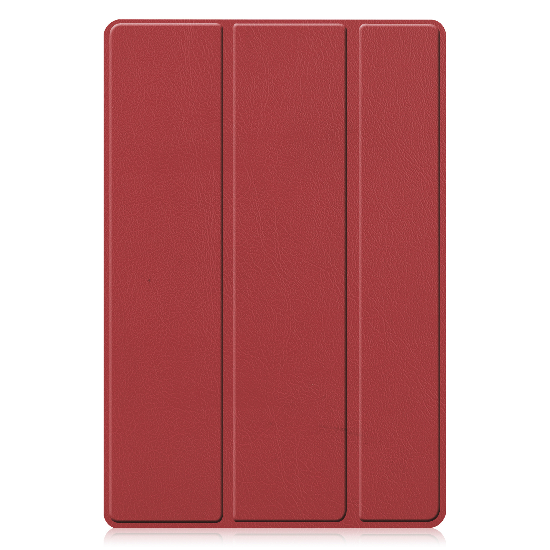 Nomfy Hoes Geschikt voor Samsung Galaxy Tab A8 Hoes Tri-fold Tablet Hoesje Case - Hoesje Geschikt voor Samsung Tab A8 Hoesje Hardcover Bookcase - Donkerrood