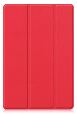 Nomfy Hoes Geschikt voor Samsung Galaxy Tab A8 Hoes Tri-fold Tablet Hoesje Case - Hoesje Geschikt voor Samsung Tab A8 Hoesje Hardcover Bookcase - Rood