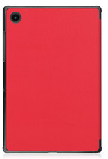 Nomfy Hoes Geschikt voor Samsung Galaxy Tab A8 Hoes Tri-fold Tablet Hoesje Case - Hoesje Geschikt voor Samsung Tab A8 Hoesje Hardcover Bookcase - Rood