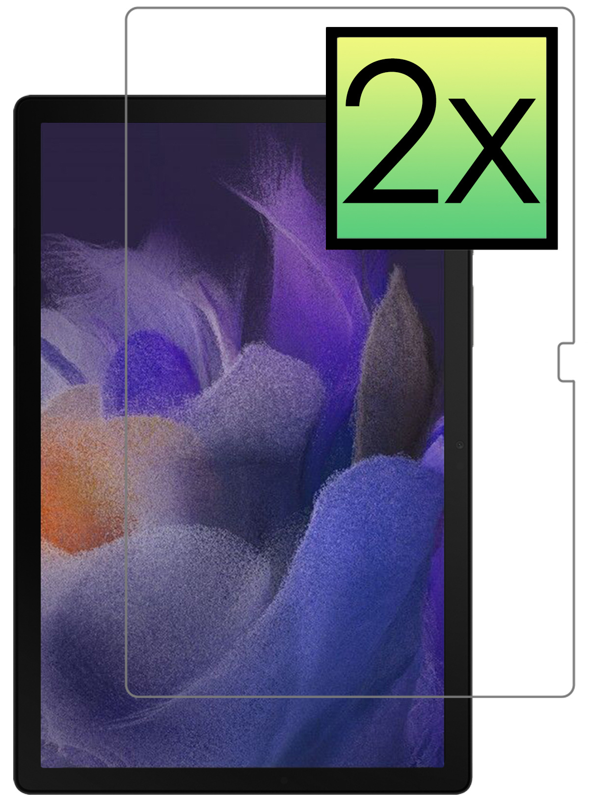 NoXx Screenprotector Geschikt voor Samsung Galaxy Tab A8 Screenprotector Bescherm Glas Screen Protector - 2x