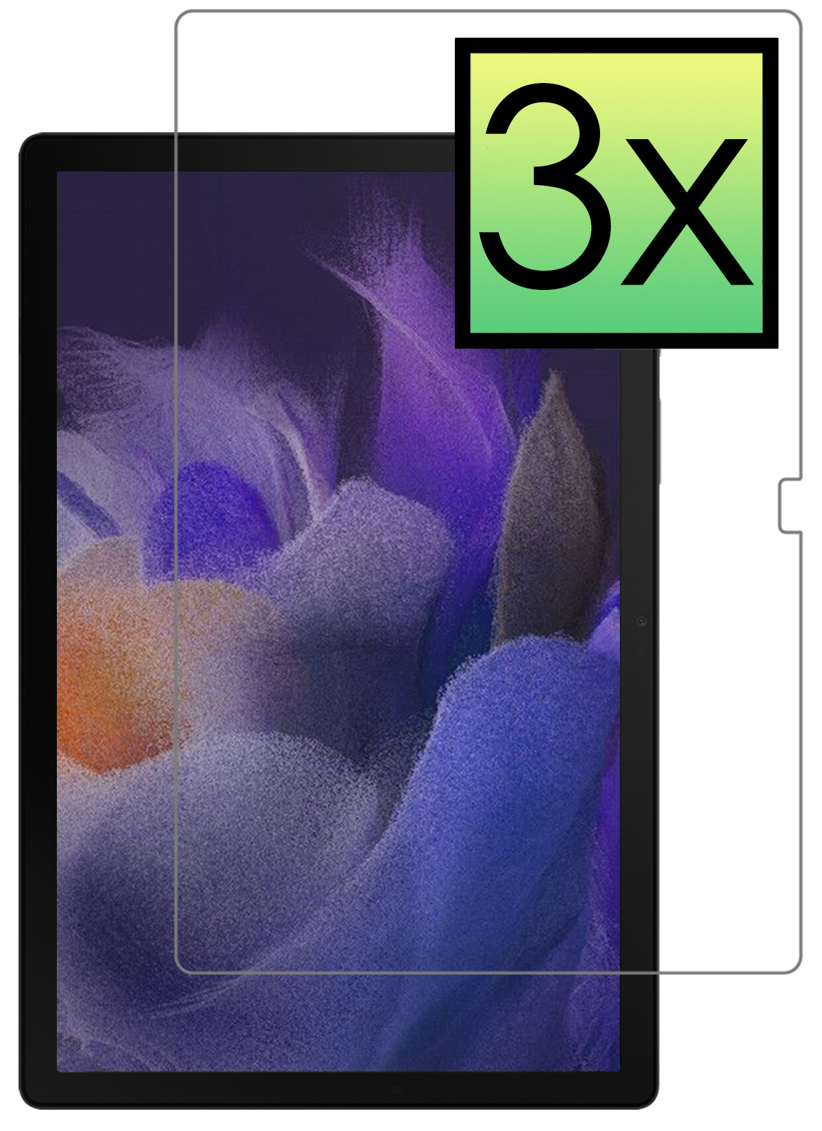 NoXx Screenprotector Geschikt voor Samsung Galaxy Tab A8 Screenprotector Bescherm Glas Screen Protector - 3x