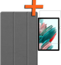 Nomfy Nomfy Samsung Galaxy Tab A8 2022 Hoes Met Screenprotector - Grijs