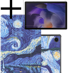 NoXx NoXx Samsung Galaxy Tab A8 2022 Hoes Met Screenprotector - Sterrenhemel