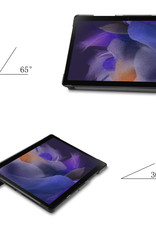 NoXx Hoesje Geschikt voor Samsung Galaxy Tab A8 Hoesje Case Hard Cover Hoes Book Case Met Screenprotector - Sterrenhemel