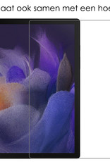 NoXx Hoesje Geschikt voor Samsung Galaxy Tab A8 Hoesje Case Hard Cover Hoes Book Case Met Screenprotector - Donkergroen