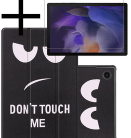 NoXx NoXx Samsung Galaxy Tab A8 2022 Hoes Met Screenprotector - Don't touch me