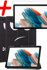 BASEY. Hoesje Geschikt voor Samsung Galaxy Tab A8 Hoes Case Tablet Hoesje Tri-fold Met Screenprotector - Hoes Geschikt voor Samsung Tab A8 Hoesje Hard Cover Bookcase Hoes - Don't Touch Me