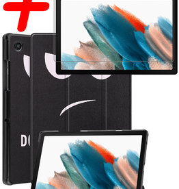 BASEY. BASEY. Samsung Galaxy Tab A8 2022 Hoes Met Screenprotector - Don't touch me