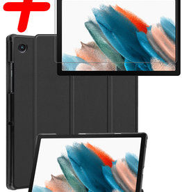 BASEY. BASEY. Samsung Galaxy Tab A8 2022 Hoes Met Screenprotector - Zwart