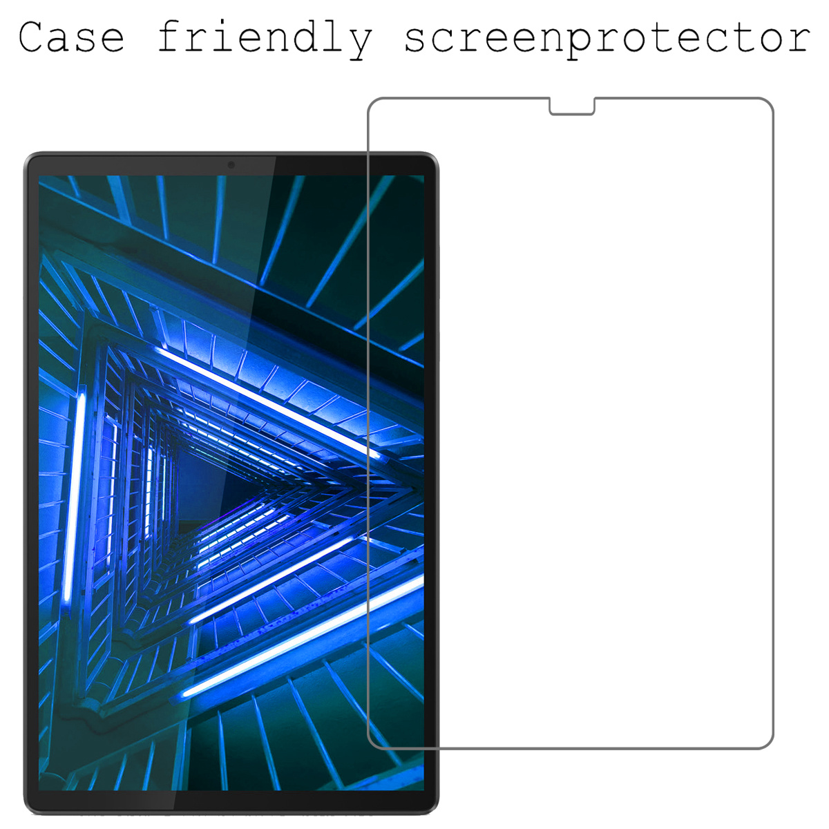 BASEY. Screenprotector Geschikt voor Lenovo Tab M10 FHD Plus 2nd Gen Screenprotector Tempered Glass - Screenprotector Geschikt voor Lenovo Tab M10 FHD Plus (2e Gen) Screen Protector Beschermglas - 2 Stuks