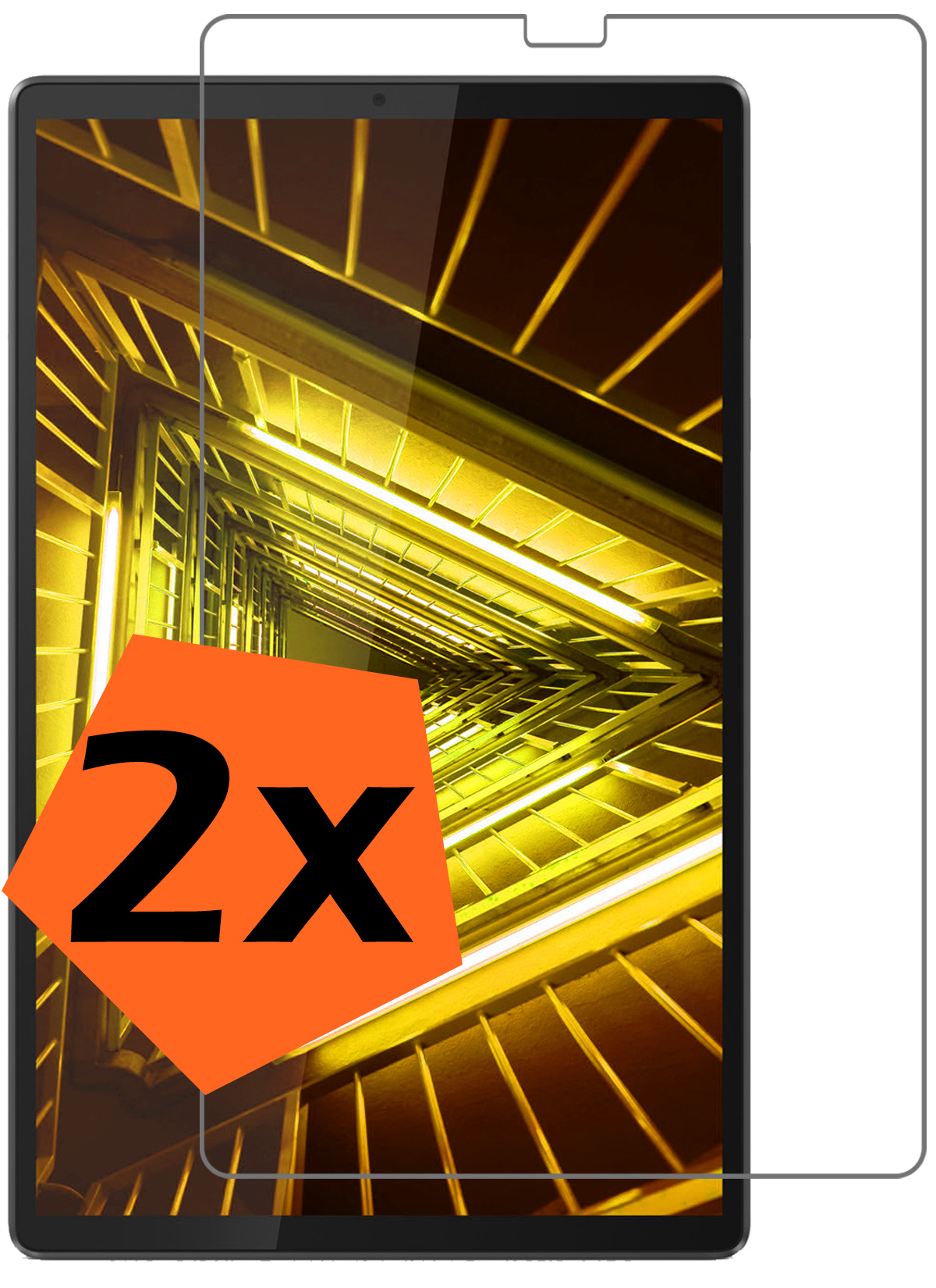 Nomfy Screenprotector Geschikt voor Lenovo Tab M10 FHD Plus 2nd Gen Screenprotector Bescherm Glas - Screen Protector Geschikt voor Lenovo Tab M10 FHD Plus (2e Gen) Screenprotector Tempered Glass - 2 PACK