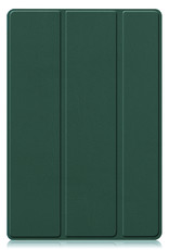 BASEY. Hoesje Geschikt voor Samsung Galaxy Tab A8 Hoes Case Tablet Hoesje Tri-fold - Hoes Geschikt voor Samsung Tab A8 Hoesje Hard Cover Bookcase Hoes - Donkergroen
