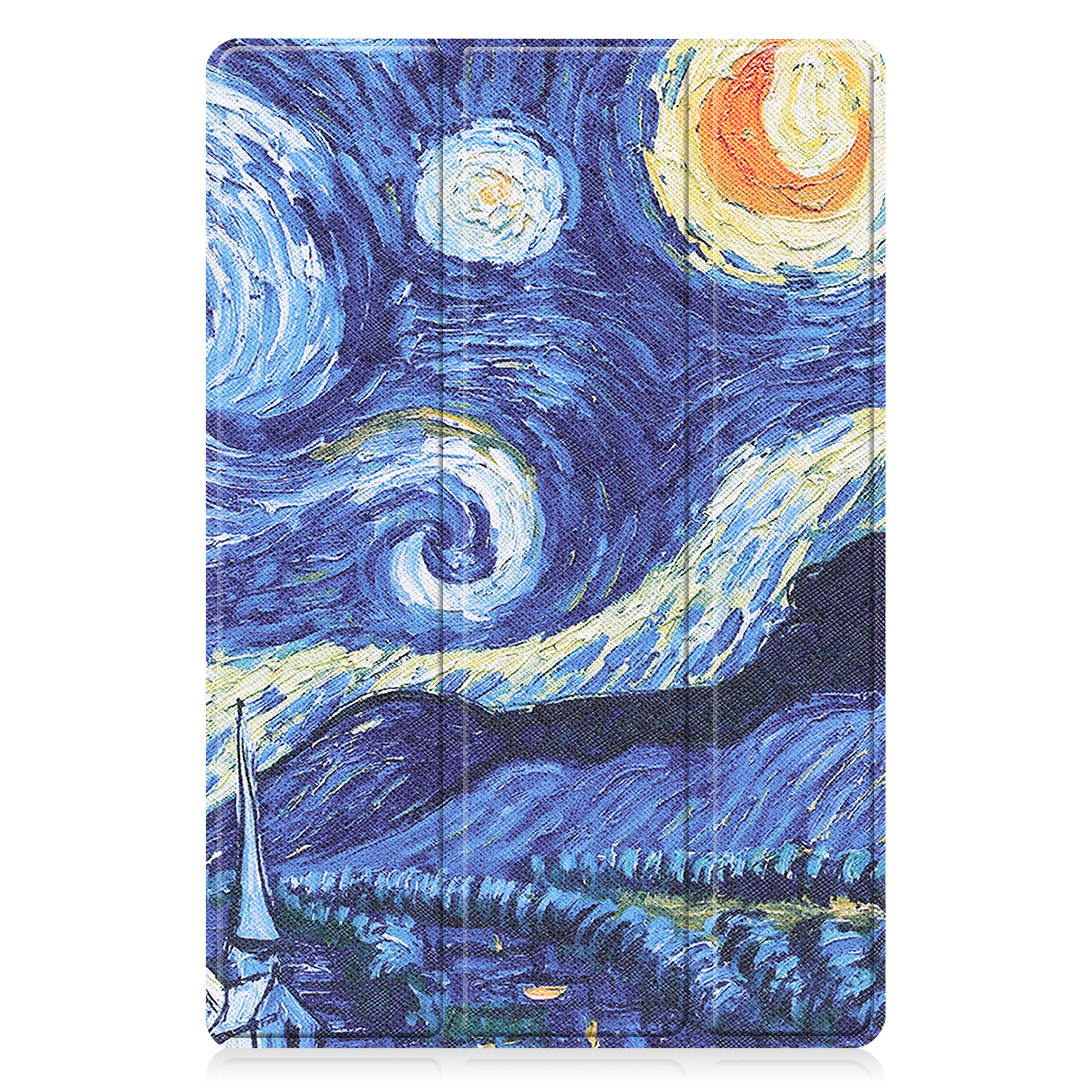 BASEY. Hoesje Geschikt voor Samsung Galaxy Tab A8 Hoes Case Tablet Hoesje Tri-fold - Hoes Geschikt voor Samsung Tab A8 Hoesje Hard Cover Bookcase Hoes - Sterrenhemel