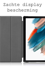 BASEY. Hoesje Geschikt voor Samsung Galaxy Tab A8 Hoes Case Tablet Hoesje Tri-fold - Hoes Geschikt voor Samsung Tab A8 Hoesje Hard Cover Bookcase Hoes - Vlinders