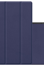 NoXx Hoesje Geschikt voor Samsung Galaxy Tab A8 Hoesje Case Hard Cover Hoes Book Case - Donkerblauw