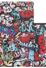 NoXx Hoesje Geschikt voor Samsung Galaxy Tab A8 Hoesje Case Hard Cover Hoes Book Case - Graffity