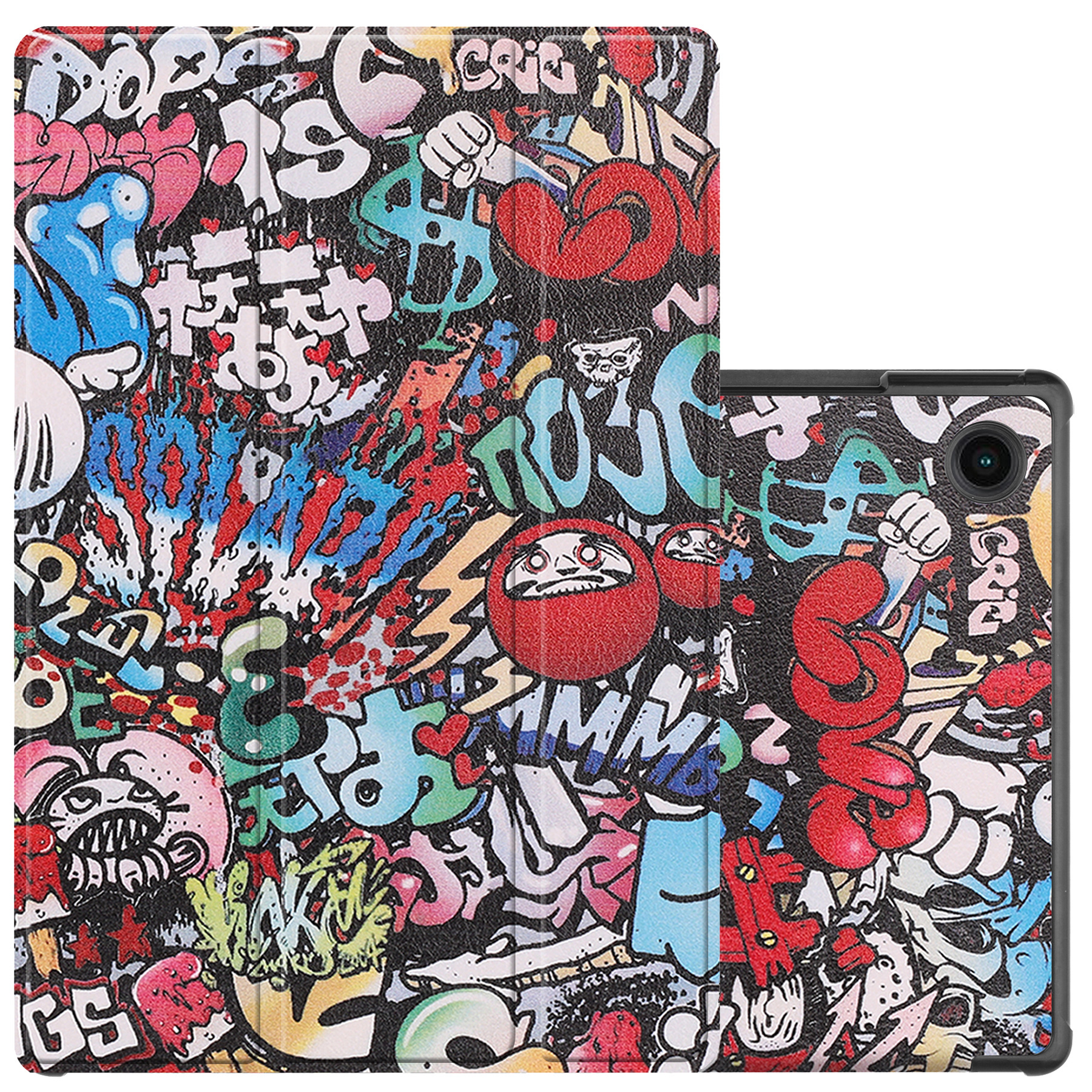 NoXx Hoesje Geschikt voor Samsung Galaxy Tab A8 Hoesje Case Hard Cover Hoes Book Case - Graffity