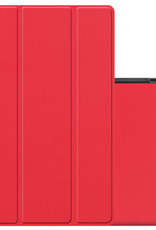 NoXx Hoesje Geschikt voor Samsung Galaxy Tab A8 Hoesje Case Hard Cover Hoes Book Case - Rood