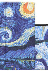 NoXx Hoesje Geschikt voor Samsung Galaxy Tab A8 Hoesje Case Hard Cover Hoes Book Case - Sterrenhemel