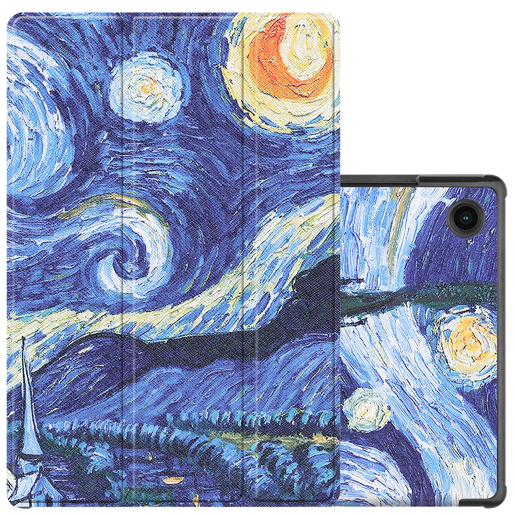 NoXx Hoesje Geschikt voor Samsung Galaxy Tab A8 Hoesje Case Hard Cover Hoes Book Case - Sterrenhemel