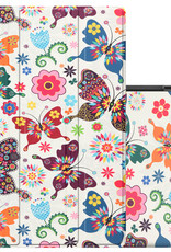 NoXx Hoesje Geschikt voor Samsung Galaxy Tab A8 Hoesje Case Hard Cover Hoes Book Case - Vlinders