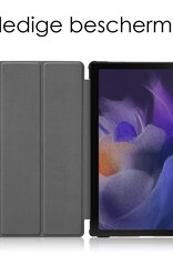 NoXx Hoesje Geschikt voor Samsung Galaxy Tab A8 Hoesje Case Hard Cover Hoes Book Case - Zwart