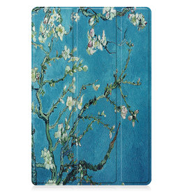 Nomfy Nomfy Samsung Galaxy Tab A8 2022 Hoes - Witte Bloesem