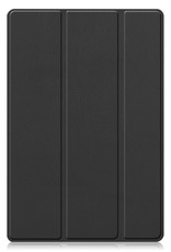 Nomfy Hoes Geschikt voor Samsung Galaxy Tab A8 Hoes Tri-fold Tablet Hoesje Case - Hoesje Geschikt voor Samsung Tab A8 Hoesje Hardcover Bookcase - Zwart