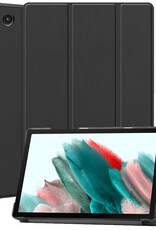 Nomfy Hoes Geschikt voor Samsung Galaxy Tab A8 Hoes Tri-fold Tablet Hoesje Case - Hoesje Geschikt voor Samsung Tab A8 Hoesje Hardcover Bookcase - Zwart
