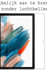 BASEY. Hoesje Geschikt voor Samsung Galaxy Tab A8 Hoes Case Tablet Hoesje Tri-fold Met Screenprotector - Hoes Geschikt voor Samsung Tab A8 Hoesje Hard Cover Bookcase Hoes - Donkerblauw
