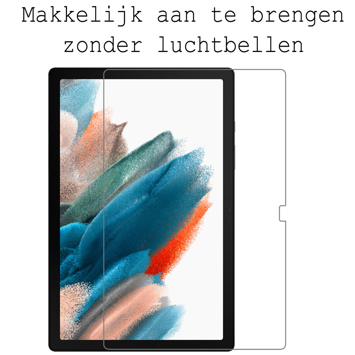 BASEY. Hoesje Geschikt voor Samsung Galaxy Tab A8 Hoes Case Tablet Hoesje Tri-fold Met Screenprotector - Hoes Geschikt voor Samsung Tab A8 Hoesje Hard Cover Bookcase Hoes - Donkerblauw
