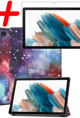 BASEY. Hoesje Geschikt voor Samsung Galaxy Tab A8 Hoes Case Tablet Hoesje Tri-fold Met Screenprotector - Hoes Geschikt voor Samsung Tab A8 Hoesje Hard Cover Bookcase Hoes - Galaxy
