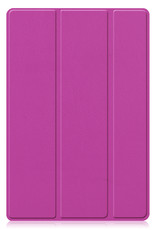 BASEY. Hoesje Geschikt voor Samsung Galaxy Tab A8 Hoes Case Tablet Hoesje Tri-fold Met Screenprotector - Hoes Geschikt voor Samsung Tab A8 Hoesje Hard Cover Bookcase Hoes - Paars