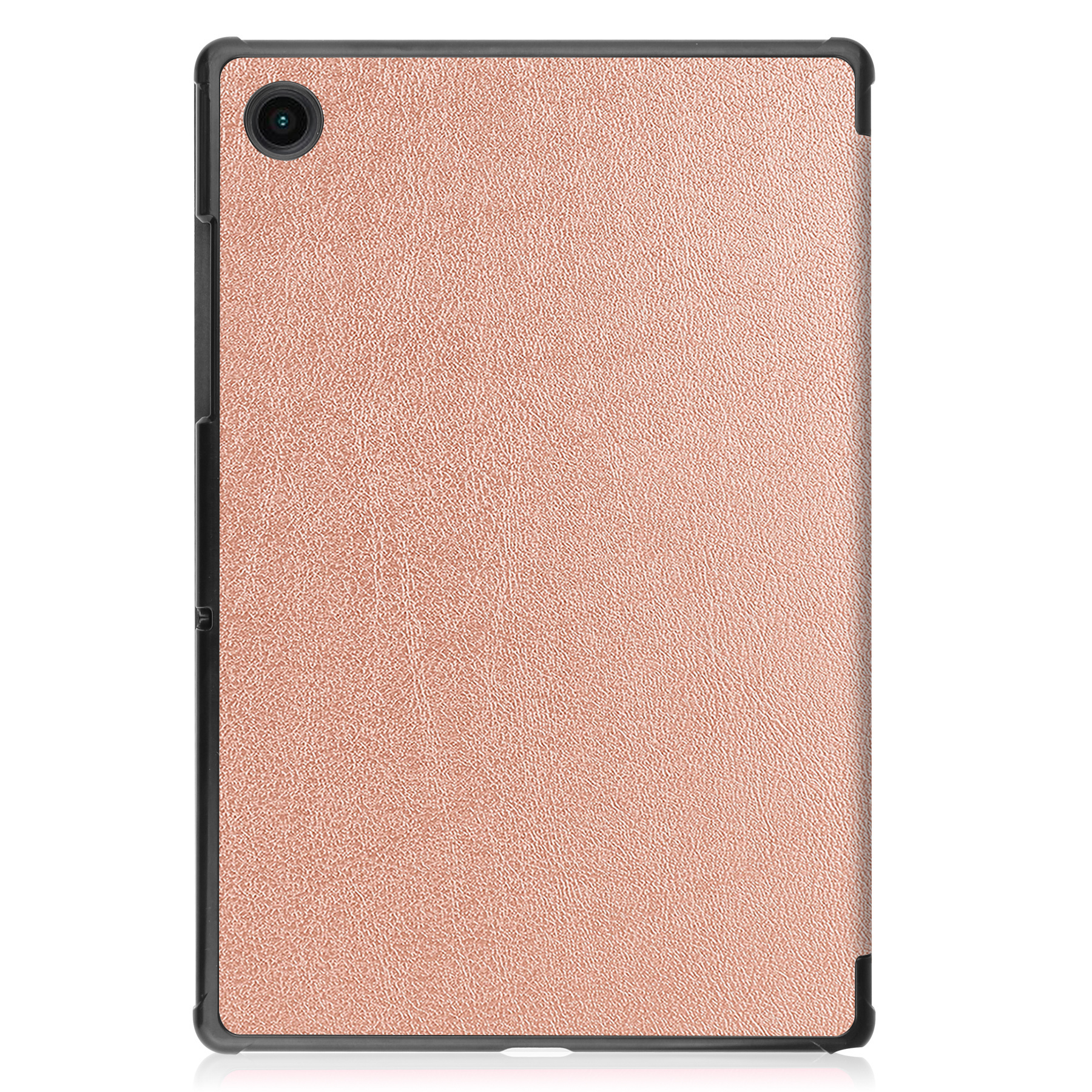 BASEY. Hoesje Geschikt voor Samsung Galaxy Tab A8 Hoes Case Tablet Hoesje Tri-fold Met Screenprotector - Hoes Geschikt voor Samsung Tab A8 Hoesje Hard Cover Bookcase Hoes - Rosé goud