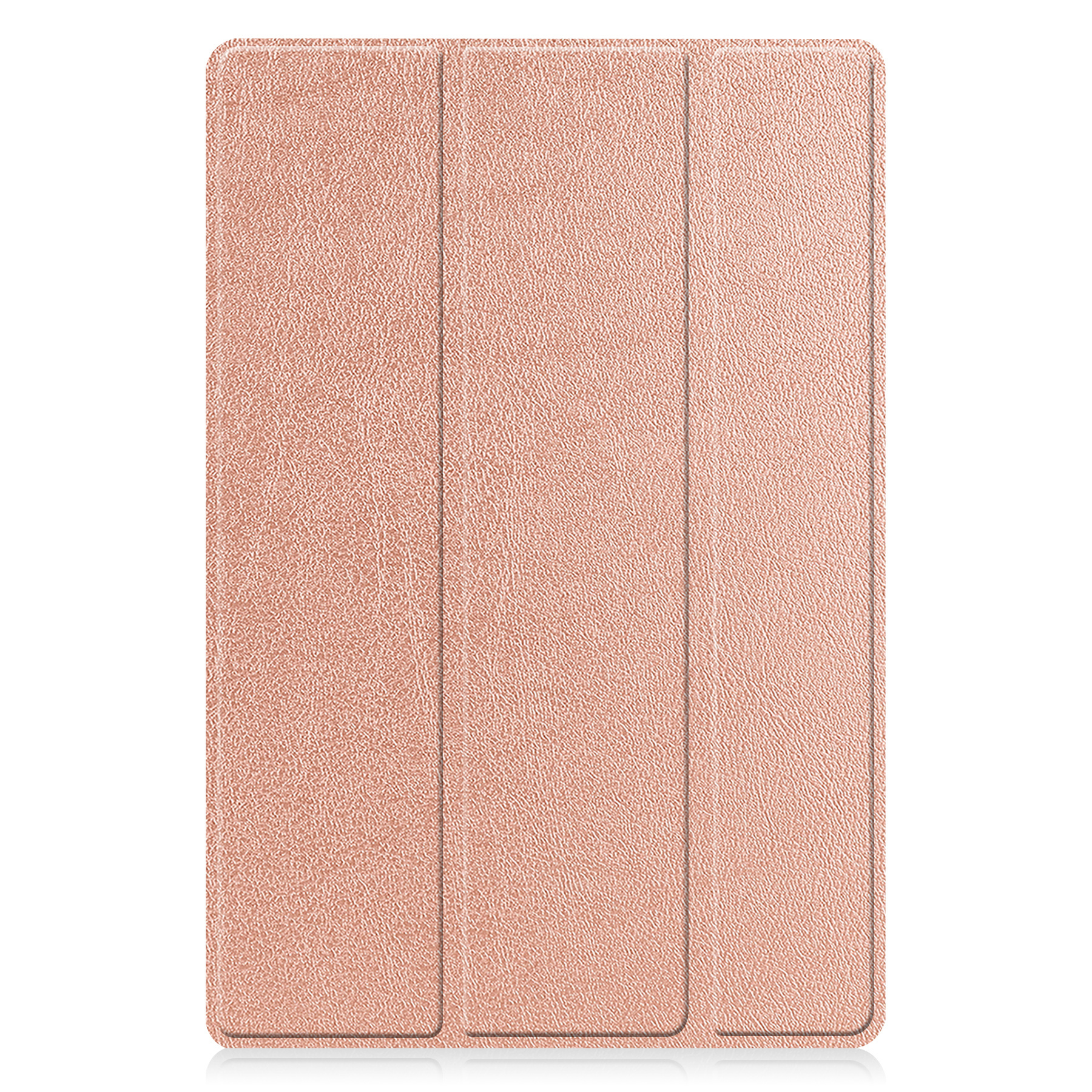 BASEY. Hoesje Geschikt voor Samsung Galaxy Tab A8 Hoes Case Tablet Hoesje Tri-fold Met Screenprotector - Hoes Geschikt voor Samsung Tab A8 Hoesje Hard Cover Bookcase Hoes - Rosé goud
