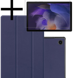 NoXx NoXx Samsung Galaxy Tab A8 2022 Hoes Met Screenprotector - Donkerblauw