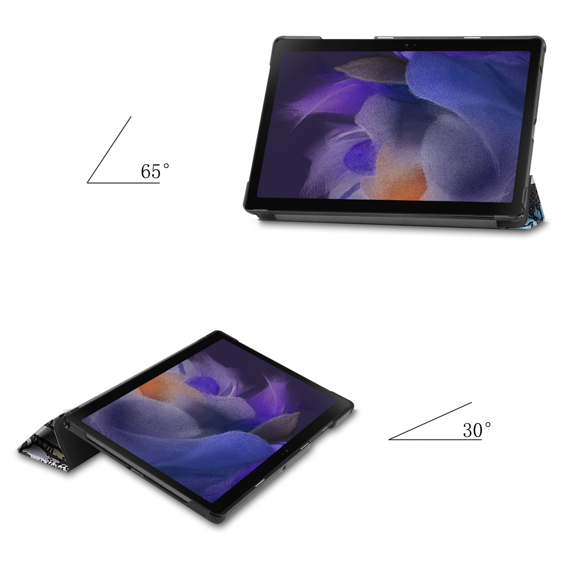 NoXx Hoesje Geschikt voor Samsung Galaxy Tab A8 Hoesje Case Hard Cover Hoes Book Case Met Screenprotector - Graffity