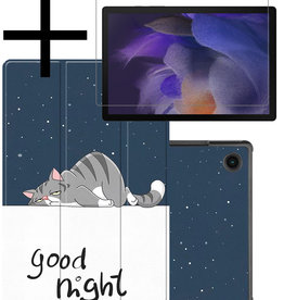NoXx NoXx Samsung Galaxy Tab A8 2022 Hoes Met Screenprotector - Kat