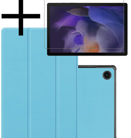 NoXx NoXx Samsung Galaxy Tab A8 2022 Hoes Met Screenprotector - Lichtblauw