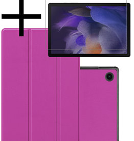 NoXx NoXx Samsung Galaxy Tab A8 2022 Hoes Met Screenprotector - Paars